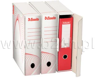 ESSELTE Pudło archiwizacyjne 345x295x90 białe n/segregator ET1560 - Pudła i kartony archiwizacyjne - miniaturka - grafika 3