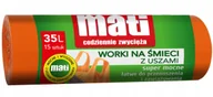 Worki na śmieci - Worki na śmieci 35l (15) uszy pomarańczowe - miniaturka - grafika 1