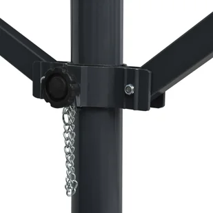 vidaXL Zadaszenie wolnostojące, 400x300 cm, antracytowe vidaXL - Pawilony ogrodowe - miniaturka - grafika 6