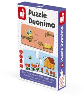 Janod Dwuczęściowe puzzle Zwierzęta i ich domki 20 elementów, - Klocki - miniaturka - grafika 13