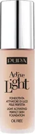 Podkłady do twarzy - Pupa Active Light Perfect Skin Foundation Oil Free SPF10 30ml podkład 051 [W] 20113-uniw - miniaturka - grafika 1