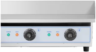Royal Catering Podwójna płyta grillowa 730 x 400 mm gładka 2 x 2200 W RC-EG001 - Piece, kotły  i płyty grzejne gastronomiczne - miniaturka - grafika 2