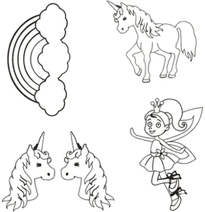 Folia Creativ Company A/S termokurczliwa, A6, Jednorożce, 4 arkusze - Scrapbooking - miniaturka - grafika 5