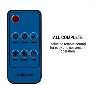 Wentylator OneConcept OneConcept Kingcool wentylator schładzacz powietrza jonizator czarno srebrny ACO3-Kingcool-A - Wentylatory - miniaturka - grafika 6