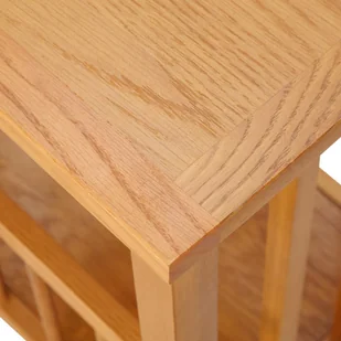 vidaXL vidaXL Stolik na gazety, 45x35x55 cm, lite drewno dębowe - Ławy i stoliki kawowe - miniaturka - grafika 5