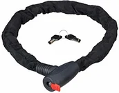 Akcesoria rowerowe - Relaxdays relaxdays Secure, zamek rowerowy, motocykl, 2 klucze, bezpieczny, outdoor, zamek rowerowy o długości 100 cm, czarny 10024129 - miniaturka - grafika 1