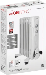 CLATRONIC Grzejnik olejowy 7 żebrowy RA 3735 - Ogrzewanie przenośne - miniaturka - grafika 8