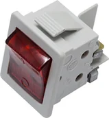 Przedłużacze i rozgałęźniki - Elgotech Łącznik kołyskowy z podświetleniem Szary ŁKD-2N-9 - miniaturka - grafika 1