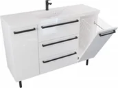 Szafki łazienkowe - Furni Szafka Umywalkowa Stojąca ATHOS 120 cm D K - Uchwyt Czarny Mat ATH UM ST 120 D K UC - miniaturka - grafika 1