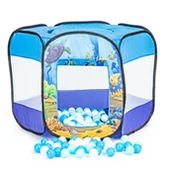 Namioty i tipi dla dzieci - iPLAY Suchy basen namiot rozkładany dla dzieci 100 piłek 1464 - miniaturka - grafika 1