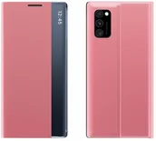 Etui i futerały do telefonów - OEM clear View New Sleep Case pokrowiec etui z klapką z funkcją podstawki Xiaomi Poco X4 NFC 5G różowy - miniaturka - grafika 1