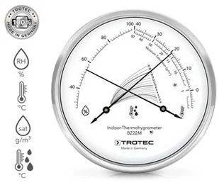 TROTEC Designerski termohigrometr BZ22M - Inne urządzenia pomiarowe - miniaturka - grafika 4