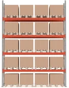Szafy i regały magazynowe - AJ System regałów paletowych Ultimate moduł podstawowy 5000x3600x1100 mm 20 23717 - miniaturka - grafika 1