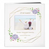 Albumy fotograficzne - NA Murrano Album z Okienkiem Boho Prezent Rocznicę Nadruk ALB-BO-BK-UV-001 - miniaturka - grafika 1