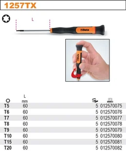 Beta WKRĘTAK PRECYZYJNY PROFIL TORX T7 1257TX/7 - Śrubokręty - miniaturka - grafika 2