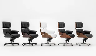 Fotel biurowy, krzesło biurowe King Home Fotel biurowy LOUNGE GUBERNATOR czarny heban skóra naturalna podstawa czarna T044.OFFICE.BL.EBONY - Fotele i krzesła biurowe - miniaturka - grafika 11