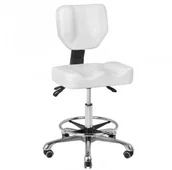 Krzesła i taborety kosmetyczne - ACTIVESHOP TABORET KOSMETYCZNY A-4299 BIAŁY - miniaturka - grafika 1