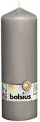 Świece - Bolsius Świeca pieńkowa "Classic Long" szara ciepła 200/68mm BS103615570122 - miniaturka - grafika 1