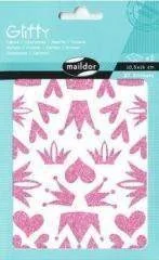 Maildor Naklejki Glitty korony i serca - Przybory szkolne - miniaturka - grafika 2