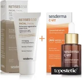 Serum do twarzy - SesDerma Retises 0,5% + C-VIT ZESTAW Regenerujący krem przeciwzmarszczkowy 30 ml + Serum liposomowe 30 ml - miniaturka - grafika 1