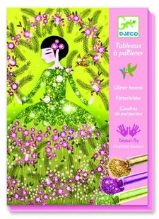 Djeco Zestaw artystyczny z brokatem Suknie - Zabawki kreatywne - miniaturka - grafika 2