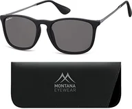 Okulary przeciwsłoneczne - Montana Eyewear suno ptic S34 okulary przeciwsłoneczne w kolorze czarnym, łącznie z Soft etui S34-- - miniaturka - grafika 1
