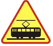 Wyposażenie miejsc publicznych - Znak ostrzegawczy A-21 Tramwaj - miniaturka - grafika 1