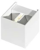 Lampy ogrodowe - AZZARDO Gambino AZ4472 kinkiet lampa ścienna 1x6W LED biały - miniaturka - grafika 1