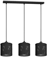 Lampy sufitowe - Milagro LAMPA wisząca LOUISE 669 metalowa OPRAWA listwa ZWIS siatki tuby czarne 669 - miniaturka - grafika 1