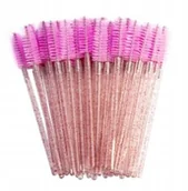 Sztuczne rzęsy i akcesoria - Szczoteczka Spiralka Do Rzęs Zestaw Brokat 50 Szt - miniaturka - grafika 1