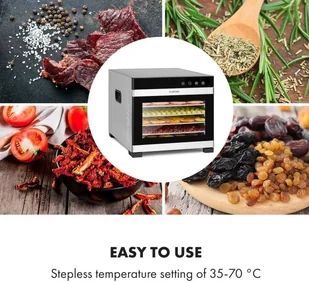 Klarstein GQ7-Flavour Dry - Suszarki do grzybów, owoców i warzyw - miniaturka - grafika 7