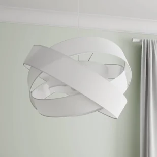 Lindby Simaria lampa wisząca z tkaniny, biała - Lampy sufitowe - miniaturka - grafika 2
