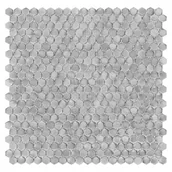 Płytki ceramiczne - Dunin Płytka ścienna Dunin Metallic Allumi Hexagon Silver 13 - miniaturka - grafika 1