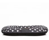 Legowiska dla psów - Hobbydog Legowisko dla psa 110x90 cm Szare w łapki XXLPRELSZ2 - miniaturka - grafika 1