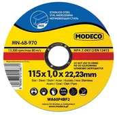 Akcesoria do elektronarzędzi - Modeco Ściernica płaska do cięcia stali 115x1x22,23mm 50szt MN-68-970 MN-68-970 - miniaturka - grafika 1
