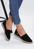 Espadryle damskie - Renee Czarne Espadryle Specialty - miniaturka - grafika 1