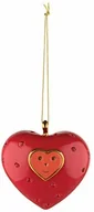 Ozdoby bożonarodzeniowe - Alessi - Cuore E Cuora - kula dekoracyjna - ozdoba choinkowa - serce - porcelana - czerwona MJ16 11 - miniaturka - grafika 1