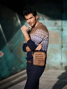 Always Wild SKÓRZANA TORBA Z PASKIEM NA RAMIĘ SKÓRA NATURALNA HQ - Torby męskie - miniaturka - grafika 7