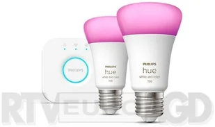 Philips Philips Hue mostek + 2x E27 9W zamiennik 75W RGBW | 929002468810 - Systemy inteligentnych domów - miniaturka - grafika 3