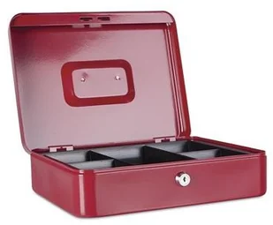 Donau Kasetka na pieniądze , ekstra duża, 300x90x240mm, czerwona 5234001PL-04 - Sejfy i kasy pancerne - miniaturka - grafika 3
