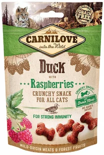 Carnilove Carnilove Przysmak Crunchy Duck with raspberries op 50g - Przysmaki dla kotów - miniaturka - grafika 2