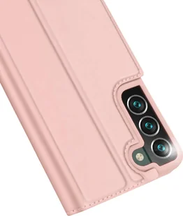 Dux Ducis Etui ochronne z klapką Skin Pro skórzane do Samsung Galaxy S22 Plus Różowe 12396X7 - Etui i futerały do telefonów - miniaturka - grafika 2