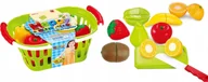 Zabawki AGD - LT119 Koszyk Owoce Na Rzepy Do Krojenia Nóż Deska - miniaturka - grafika 1