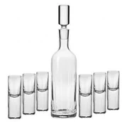 Szklanki - Krosno Glass Ekskluzywny zestaw do wódki GOTIC Handmade 6+1 FKP0839000001010 - miniaturka - grafika 1