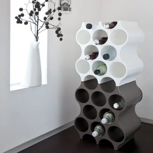 Koziol Stojak na butelki SET-UP kolor ciemny szary B07NPKZGHQ - Pozostałe akcesoria barmańskie - miniaturka - grafika 3