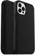 Etui i futerały do telefonów - Otterbox Strada - elegancki, odporny na upadki pokrowiec ochronny z prawdziwej skóry do Apple iPhone 12/12 Pro, czarny 77-65420 - miniaturka - grafika 1