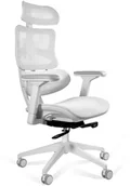 Fotele i krzesła biurowe - Unique Meble Ergonomiczne krzesło biurowe obrotowe ERGOTECH białe - miniaturka - grafika 1