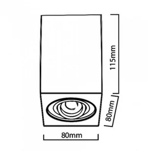 Maclean Oprawa natynkowa GU10 MCE422B mo - Oprawy, klosze i abażury - miniaturka - grafika 26