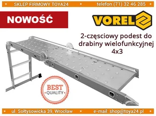 VOREL PODEST DO DRABINY WIELOFUNKCYJNEJ 4x3 17705 17705 - Drabiny - miniaturka - grafika 5