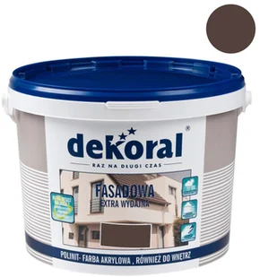 Dekoral Farba Emulsyjna  Polinit Brązowy Pojemność 10 L - Farby olejne i specjalne - miniaturka - grafika 2